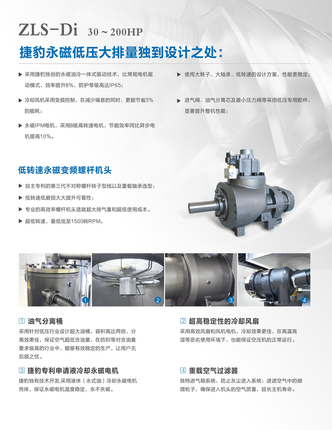 ZLS-Di 永磁变频低压大排量空压机